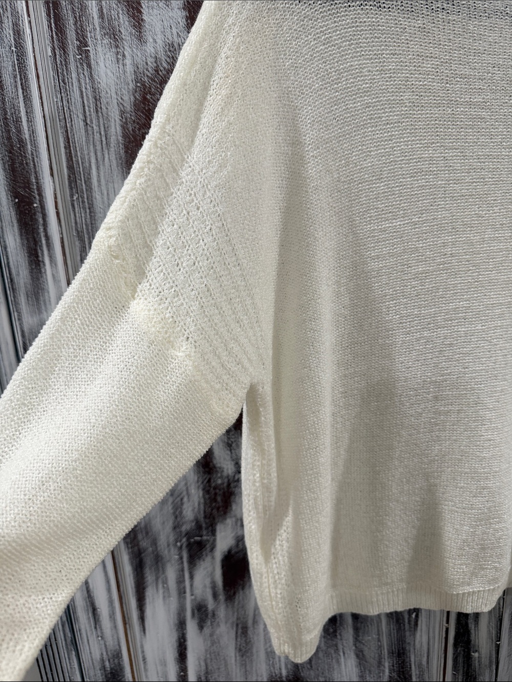 Lightweight Cream Women's Knit Sweater - Picture 2 of 8